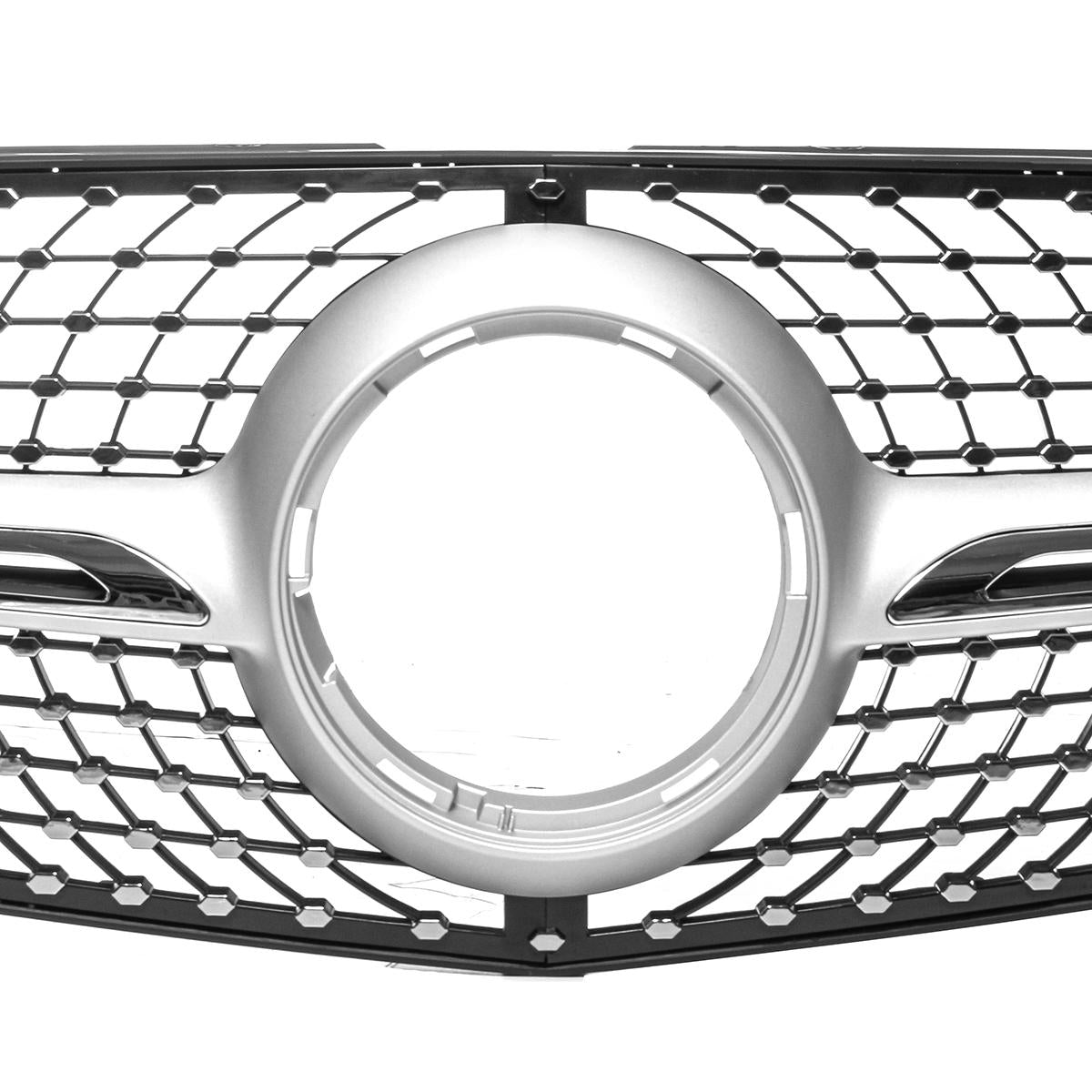 Diamond Look Front Bumper Grille Grill Silver For Mercedes Benz Vito
