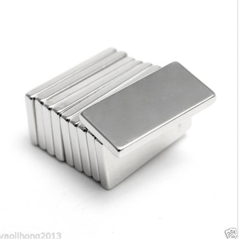 10pcs N50 20x10x2mm Neodymium Block Magnet Oblong Super Strong Rare Earth Magnets