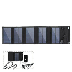 Foldable Solar Panel 75W USB Solar Cell Portable Folding Waterproof 5V Charger Outdoor Mobile Power Battery Sun Charging