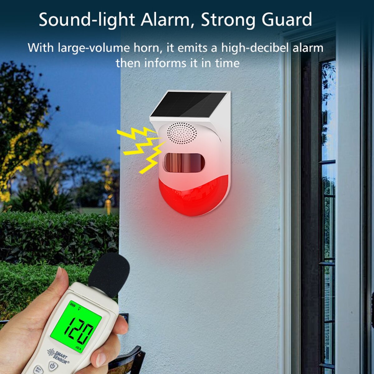 WIFI GSM Wireless Smart Solar Alarm System Door Home Security SIM Card EN RU ES PL DE Switchable Remote Control