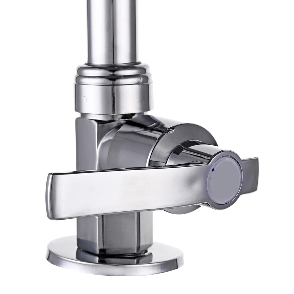 Stainless Steel Single Hole Faucet Kitchen Wash Basin Rotate Water Taps Mixer