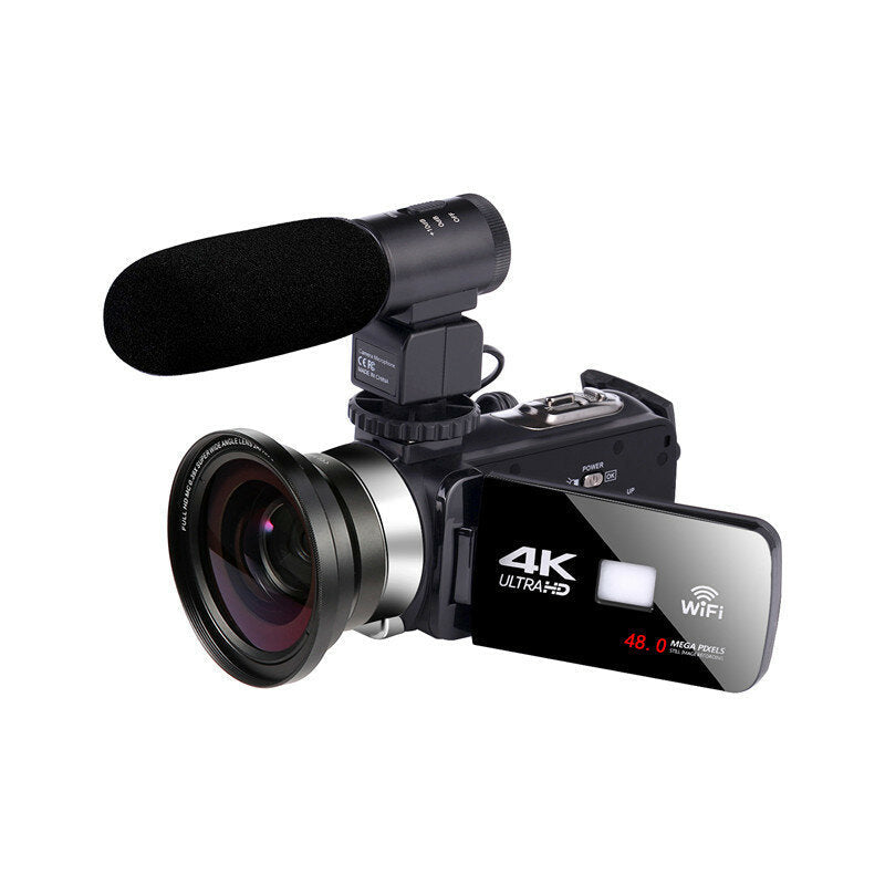 Video Camera Camcorder for Vlogging Live Broadcast NightShot 3.0 inch Touch Screen Anti-shake Camcorder WIFI DV Video Recording