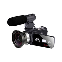 Video Camera Camcorder for Vlogging Live Broadcast NightShot 3.0 inch Touch Screen Anti-shake Camcorder WIFI DV Video Recording