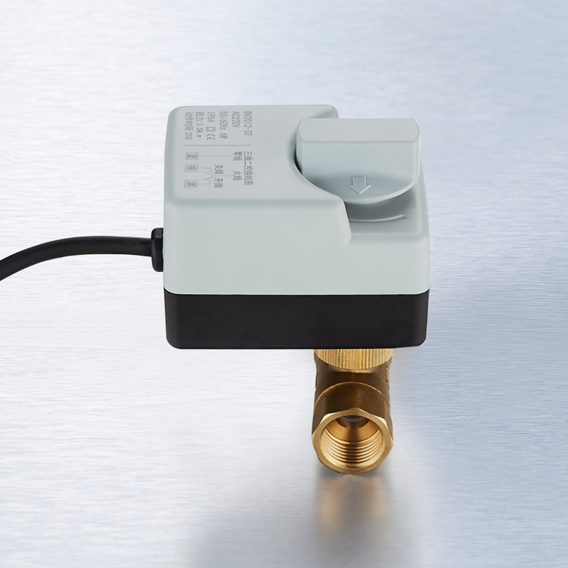 AC 220V 1/2" 3/4" 1" 1-1/4" Motorized Electric Brass Ball Valves 2 Way 3 Wires Full Port Valve