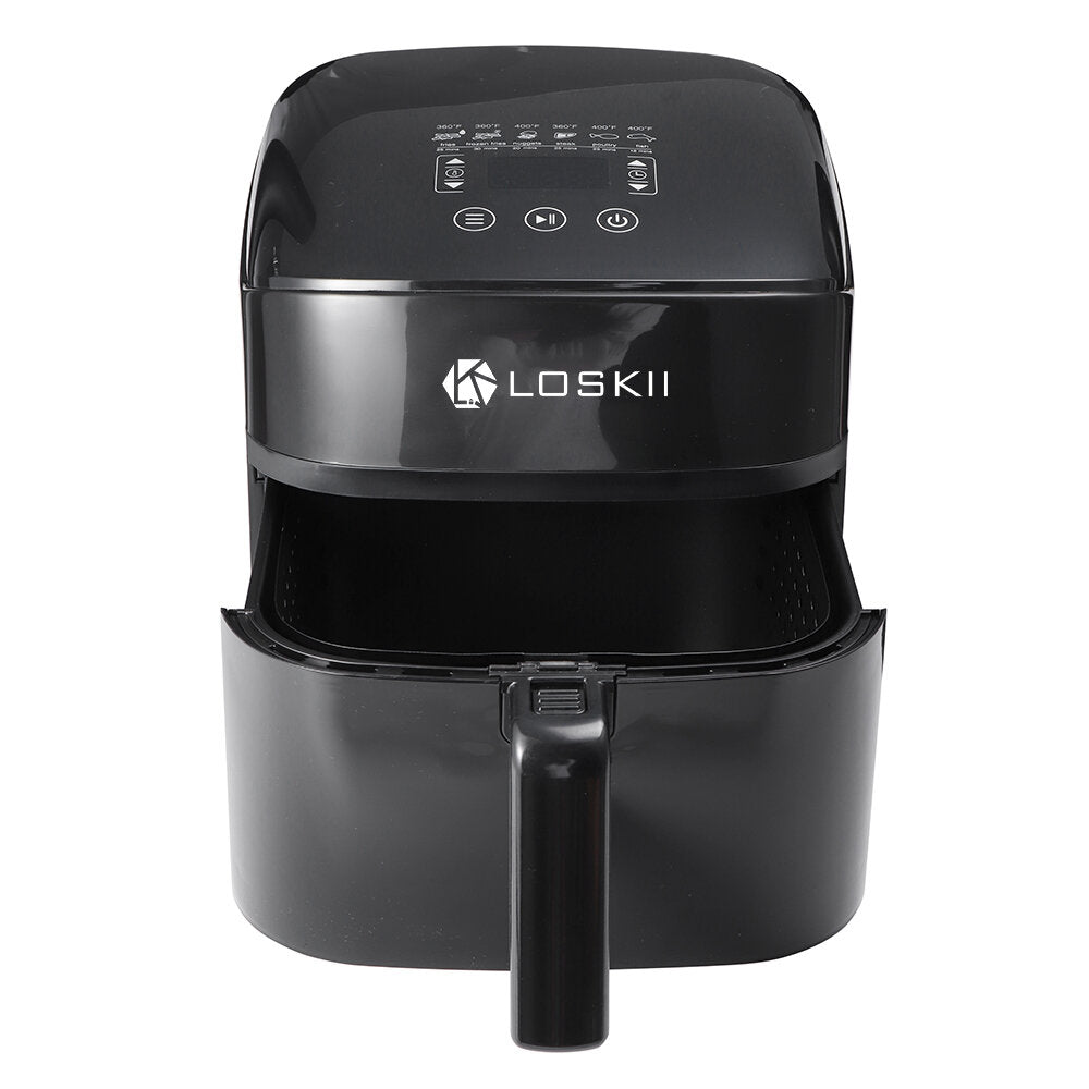 6 in 1 Air Fryer Best Fries Ever Dehydrator with Digital Display Oil Free Cooking 6Qt 1800W