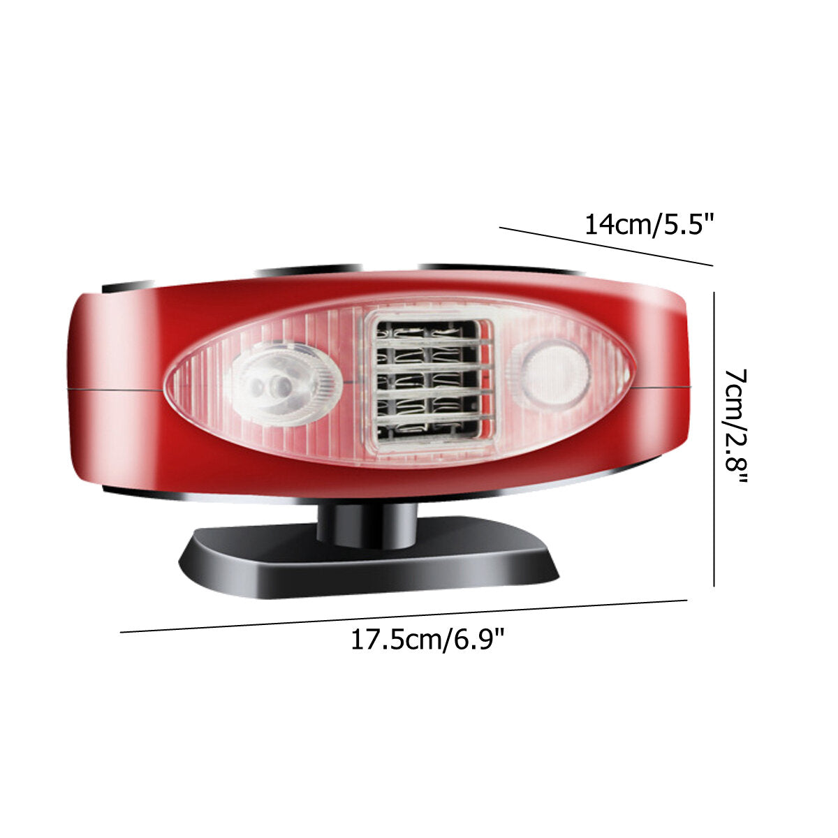 Electric Car Heater Defroster 12V/24V 120W 2 in 1 Cool and Warm Air Fan Fast Heating