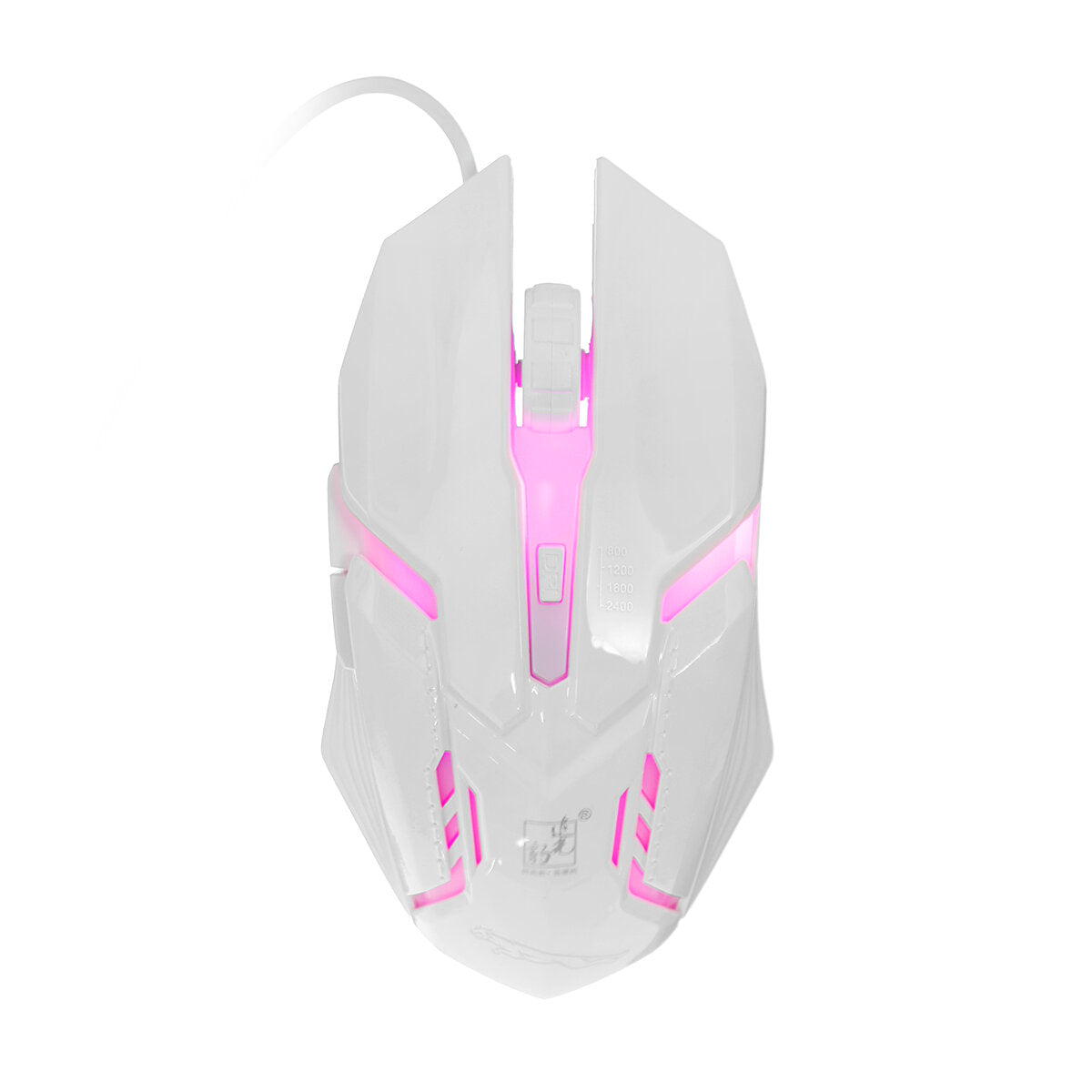 Mechanical Feel Wired Gaming Keyboard & Mouse Set 104 Keys USB Wired Keyboard 2400DPI Ergonomic Mouse LED Luminous Rainbow Backlit