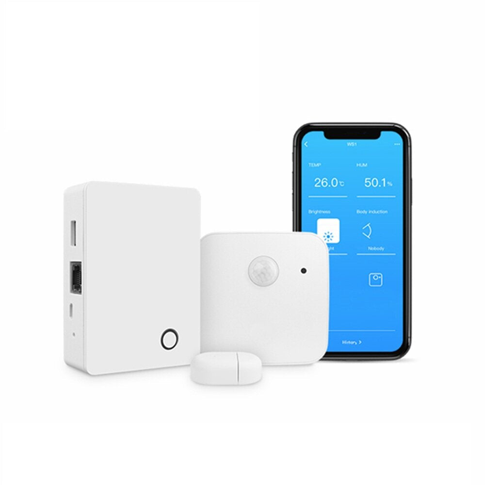 Smart Sensor Kit Wireless WIFI Gateway Door Sensor Smart Home System,433Mhz