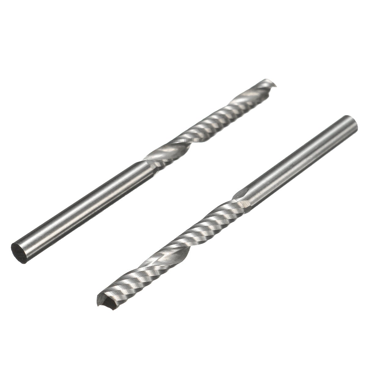 10pcs 1/8 Inch Shank End Mill Cutter 1 Flute Carbide Spiral Milling Cutter