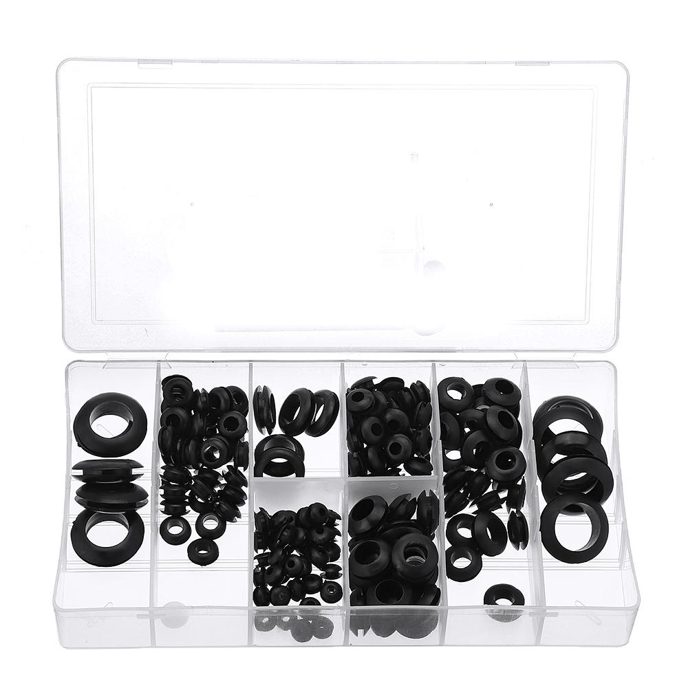 180Pcs Rubber O Ring Washer Grommets Ring Anti-slip Gasket Seal Assortment Set