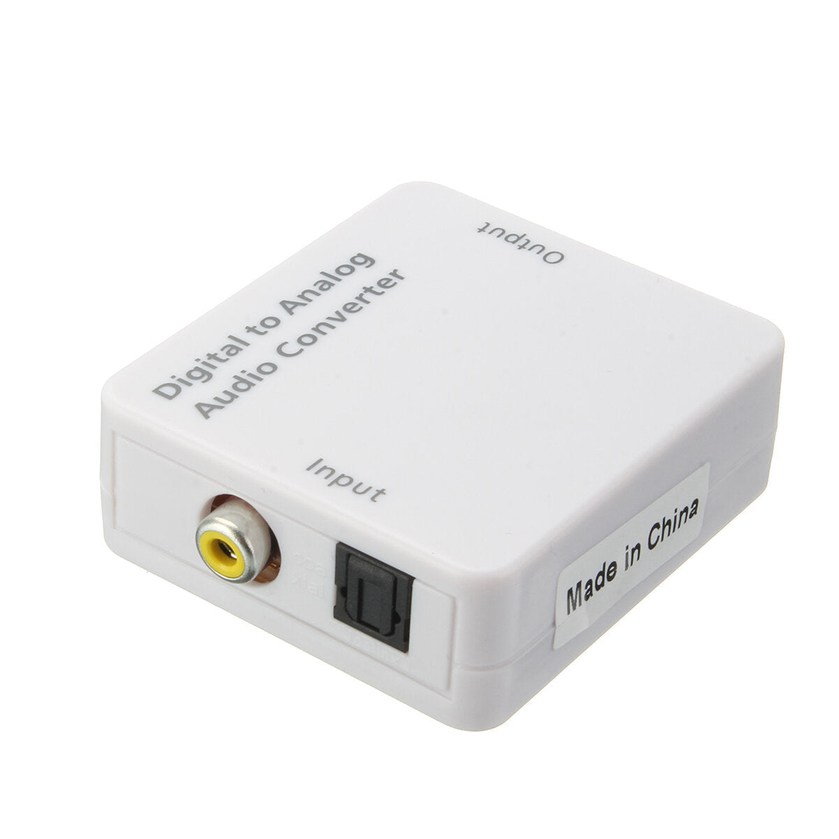 Optical Digital Coaxial Toslink Signal To Analog Audio Converter Adapter DC 5V