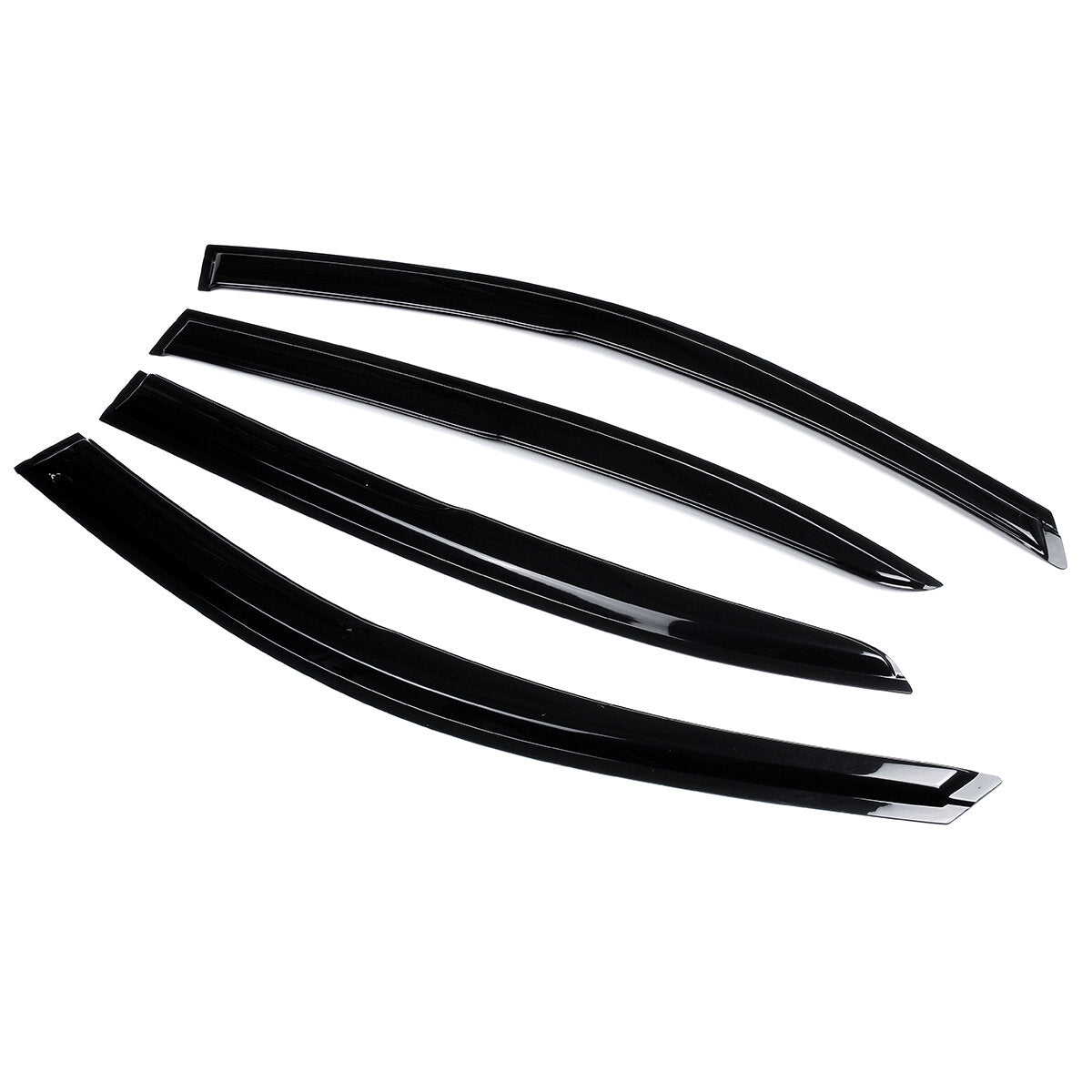 4Pcs Plastic Exterior Visor Vent Shades For Honda Accord 2008-2012 8TH Window Sun Rain Guard Deflector