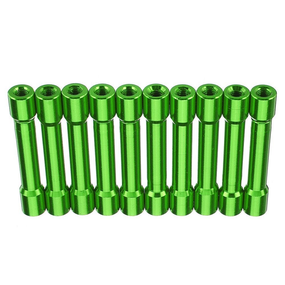 M3AS13 10Pcs M3 35mm Aluminum Alloy Standoff Spacer Round Column MultiColor Smooth Surface