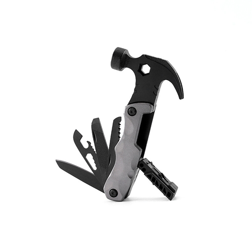 9 In 1 Multifunctional Claw Hammer Outdoor Portable Multifunctional Tool Suitable For Outdoor Camping Home Emergency etc.