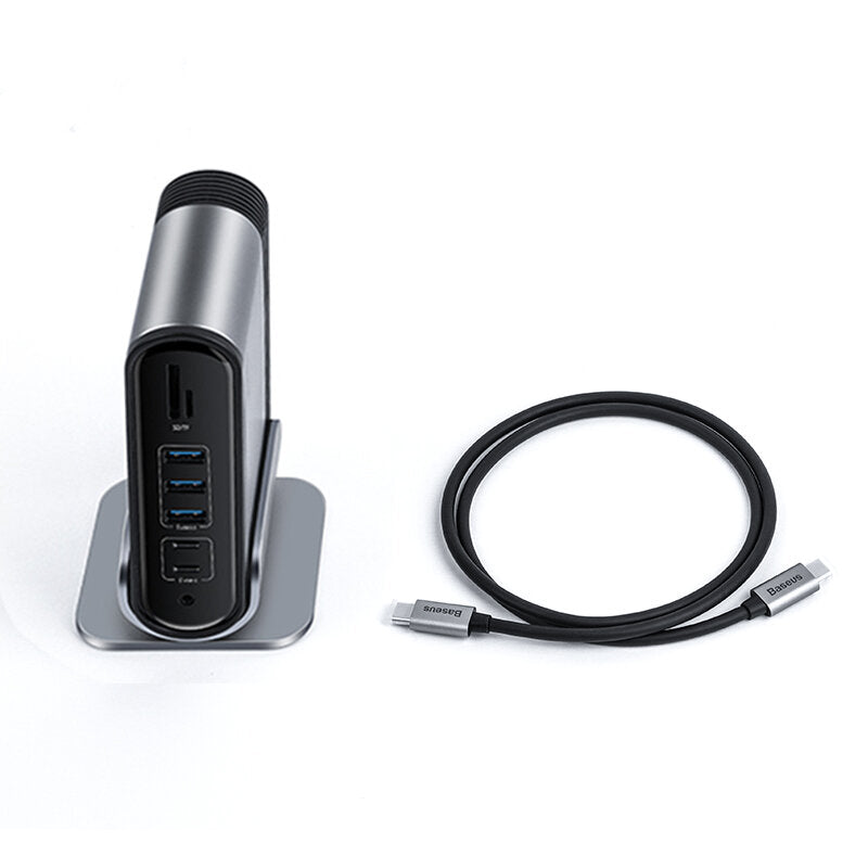 16 In 1 USB-C Hub Docking Station Adapter with HD Display Port VGA RJ45 Internet Port 3.5mm Audio Jack