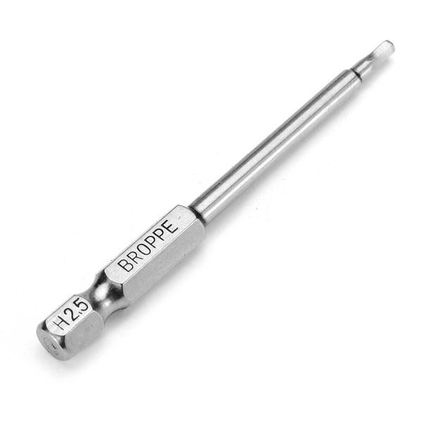 6pcs 75mm H2-H6 Magnetic Hexagon Head Screwdriver Bits 1/4 Inch Hex Shank