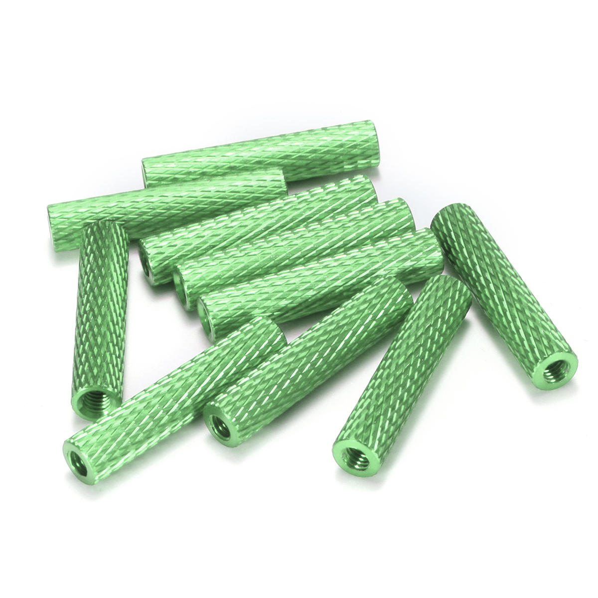 M3AS17 50Pcs M3 25mm Knurled Standoff Aluminum Alloy Anodized Spacer
