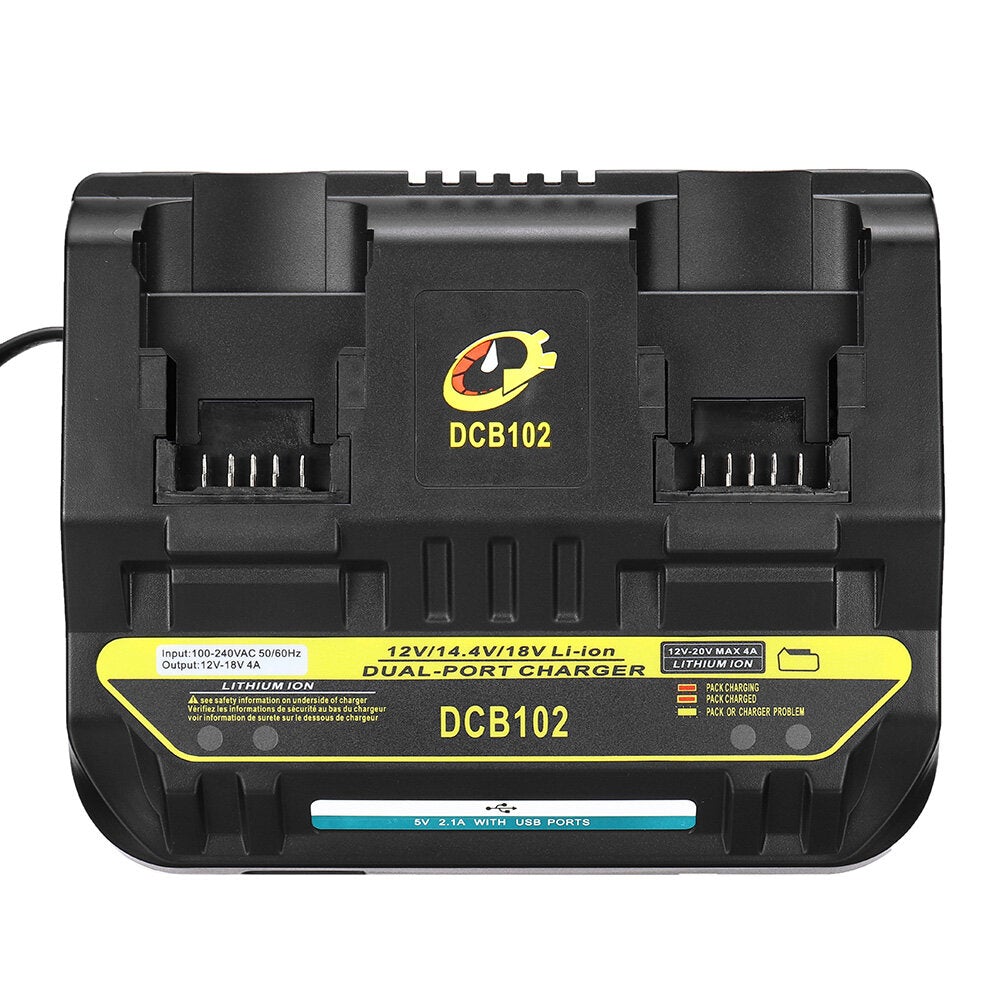 Li-ion Battery Charger DC 3A AU/EU/US/UK Plug Charging Current For Dewalt 14.4V-18V Li-ion Battery Power Tool Battery