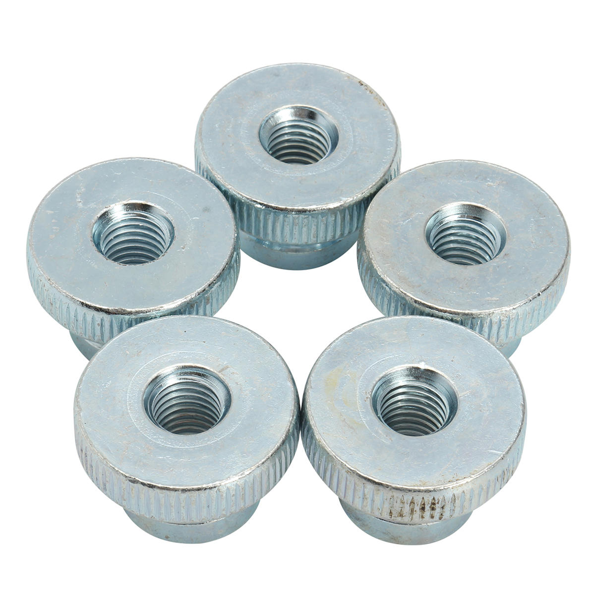 50Pcs Carbon Steel Knurled Thumb Nut Thread M3 M4 M5 M6 M8 M10