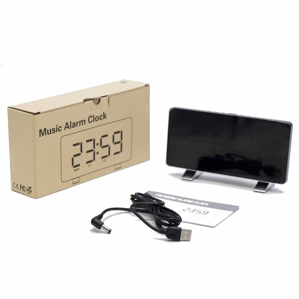 Polyphonic Double Alarm Clock LED Large Screen Display Electronic Clock