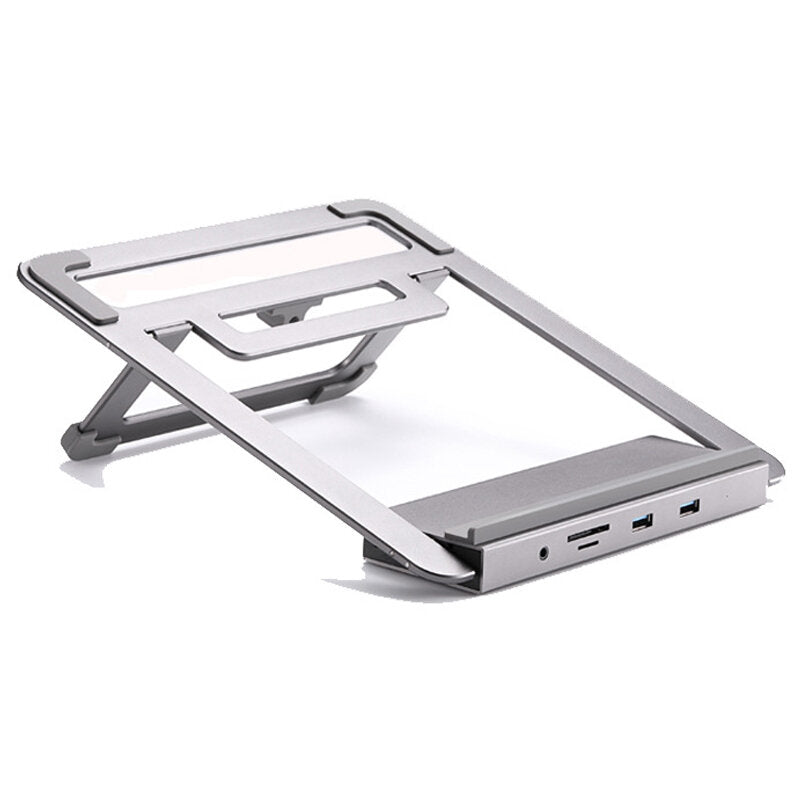 Multifunctional 12-IN-1 Type-C Docking Station Converter With Macbook Cooling Holder