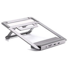 Multifunctional 12-IN-1 Type-C Docking Station Converter With Macbook Cooling Holder