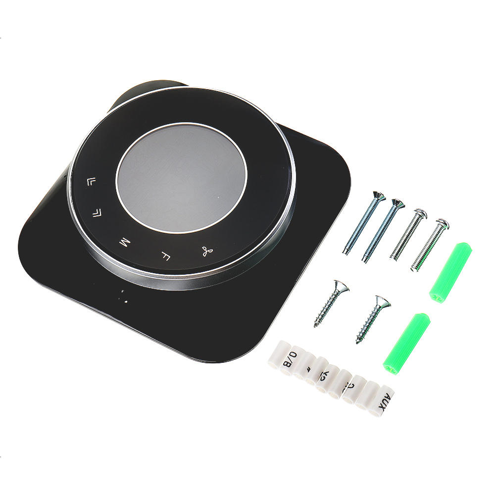 WiFi Black/White 24V WiFi Smart Heat Pump Thermostat Temperature Controller Smart Life/Tuya APP Remote Control Works with Alexa Google Home