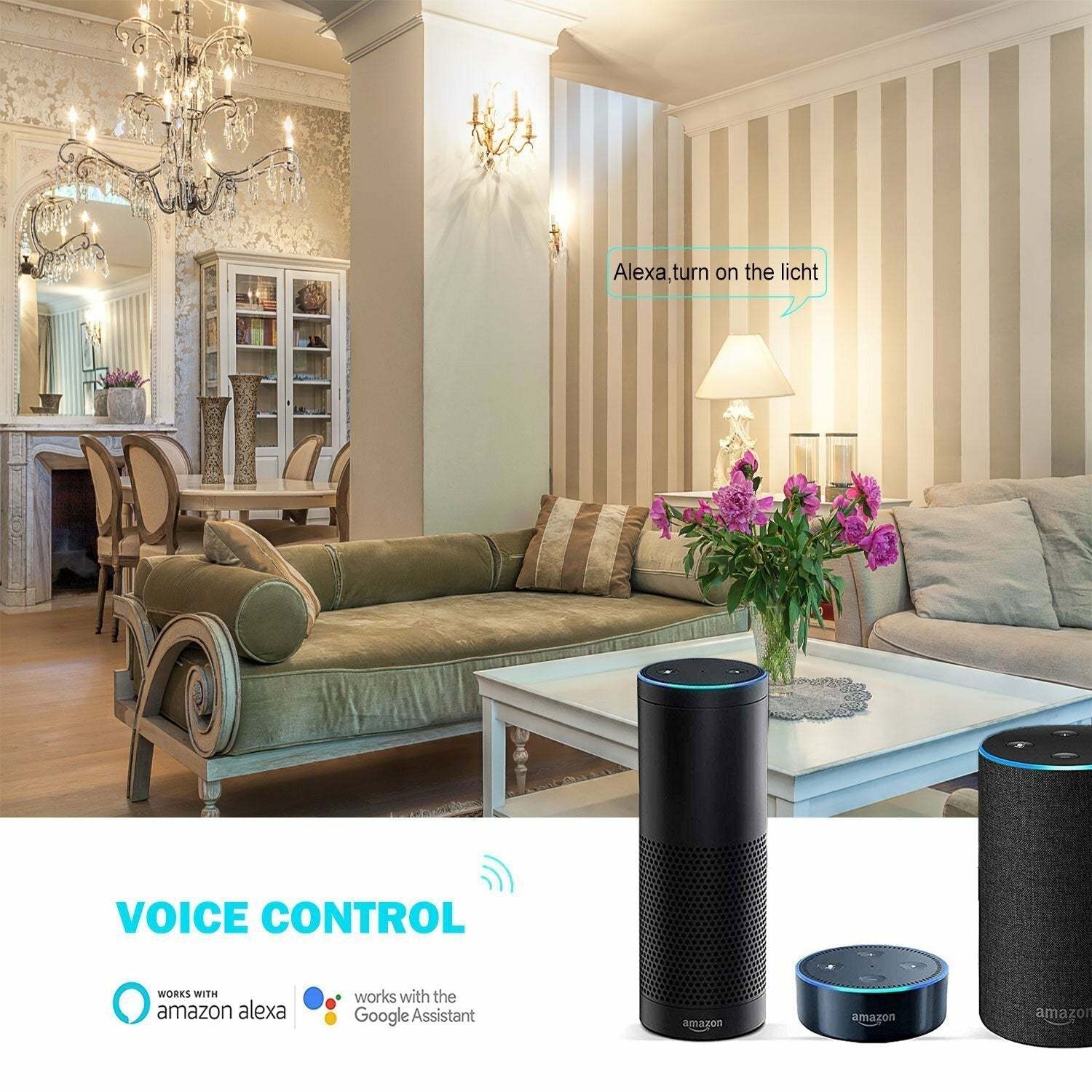Smart Socket 2.4GHz Wifi APP Remote Control 2 * USB Output Smart Socket Work with Alexa Google Home IFTTT