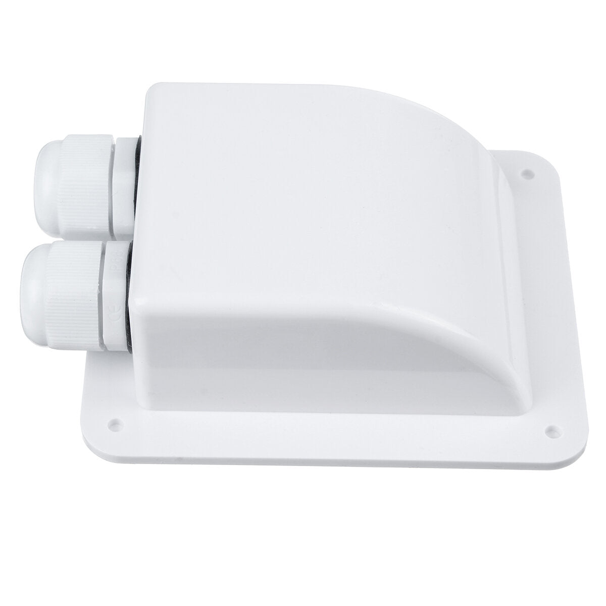 Double Roof Cable Entry Gland Box Solar Panel For RV Caravan Boat Van White