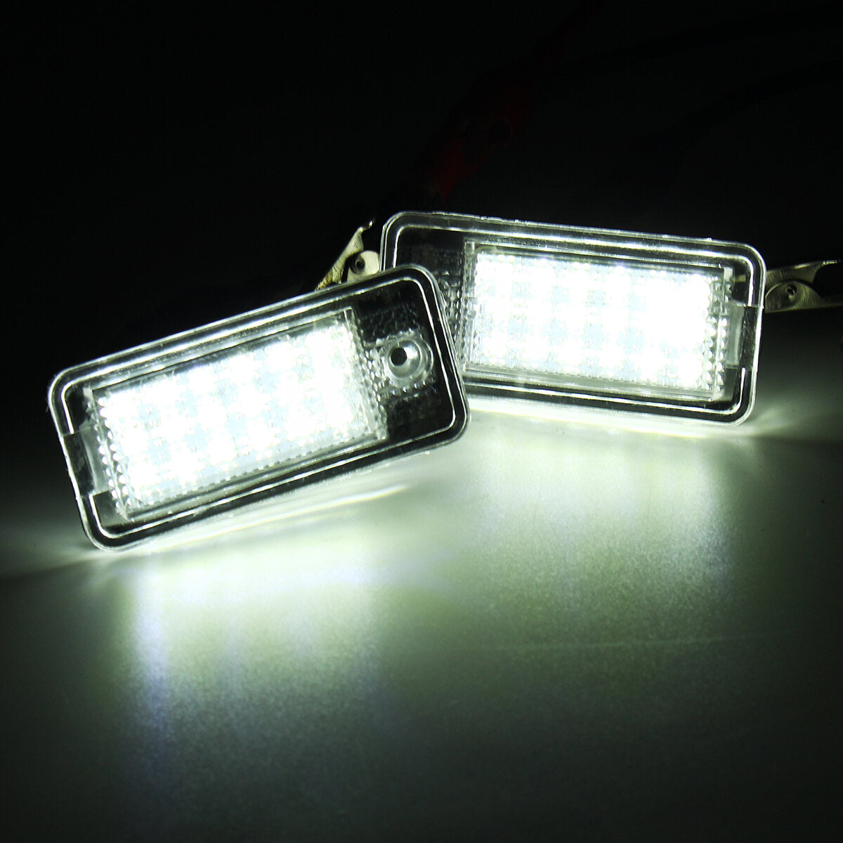 Pair 18LED License Number Plate Lights CANBUS Error Free