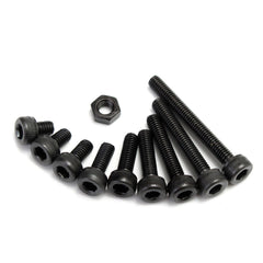 280pcs M3 Hex Socket Screws Allen Bolt Assortment with Nuts Grade 12.9 Alloy Steel