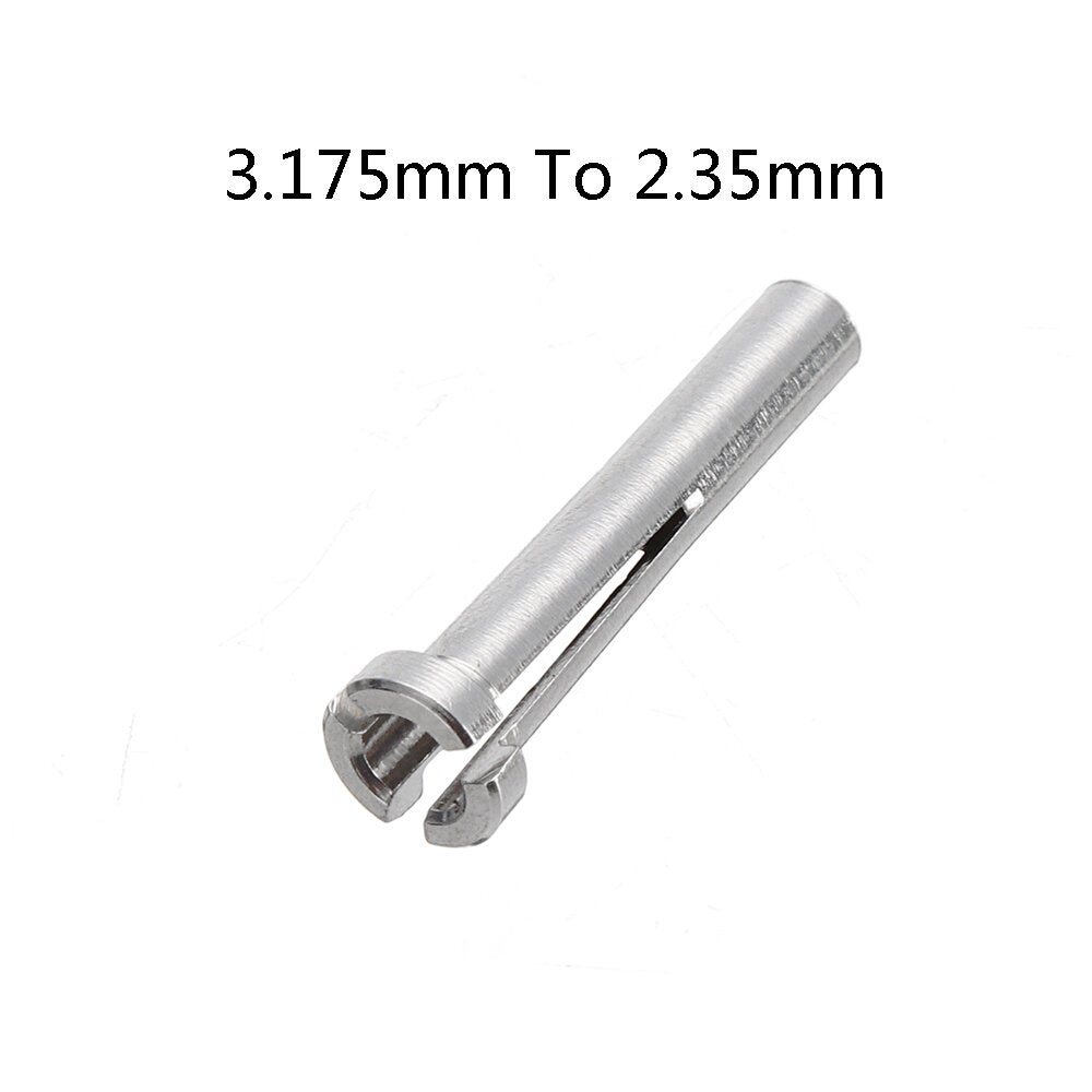 3.0/3.175mm To 2.35mm Three Petal Spring Grinding Machine Handle Half Ring Electronic Pen Chuck Dental Polishing Engraving Conversion Head
