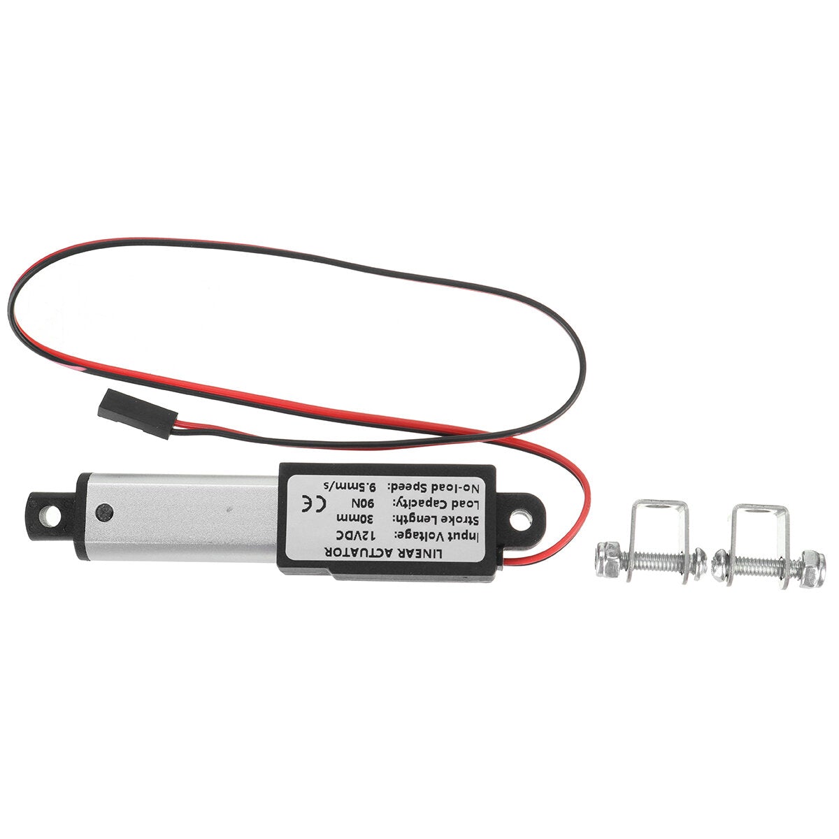 9.5-15-30mm/s DC 12V 30mm Stroke Mini Electric Linear Actuator Motor Aluminum Alloy Linear Actuators Linear Motor Telescopic Rod Lifter