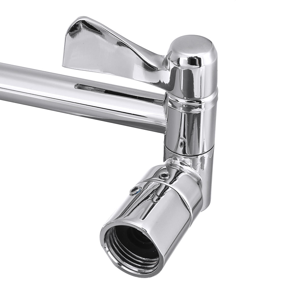 11" Solid Brass Height & Angle Adjustable Extension Shower Wall Arm Bathroom