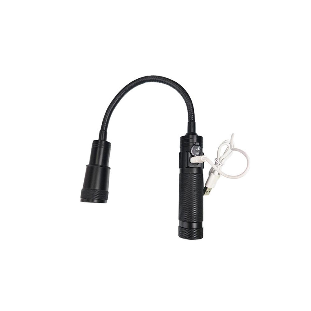 Portable COB Work Light With Magnet Flexible Tube Flashlight Torch for Outdoor Camping Tent Hiking