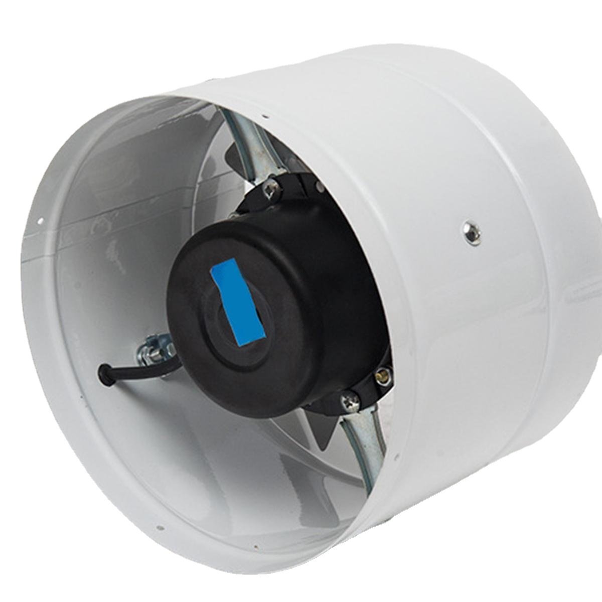 6Inch Inline Duct Fan Booster Exhaust Blower Air Cooling Vent Metal Blades