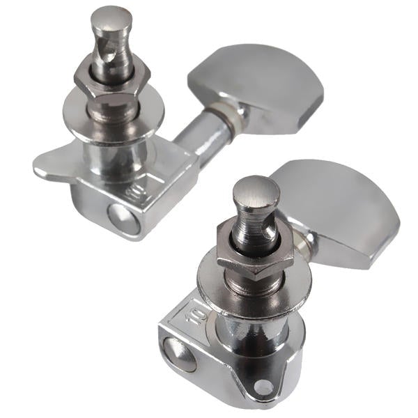 Chrome Guitar String Tuning Pegs Heads Acoustic 6 PCS Right Left