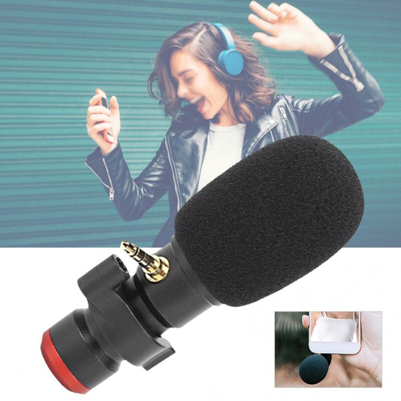 Mini Portable 3.5mm Microphone Recording Singing Studio Condenser Mic Wired Mikrofo/Microf for Mobile Phone
