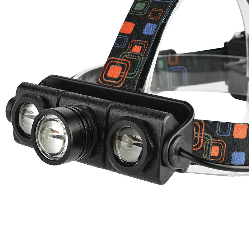 1100LM T6+2 XPE Led Bicycle Headlamp Telescopic Zoom Running Camping Adjustable