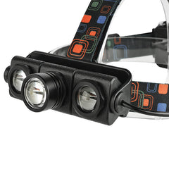 1100LM T6+2 XPE Led Bicycle Headlamp Telescopic Zoom Running Camping Adjustable