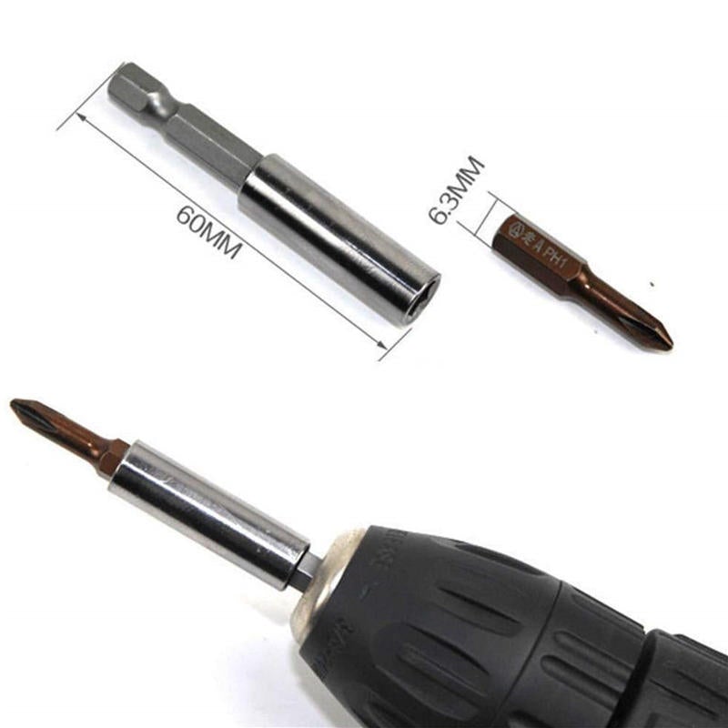 10pcs Socket Drill Bit Holder Hex Shank Magnetic Extension for Screwdriver