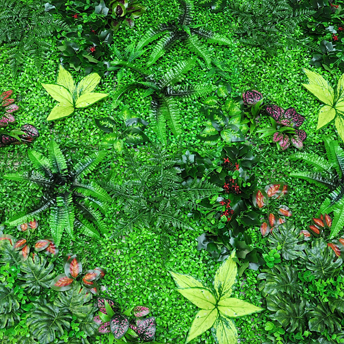 Green Plant Wall Background Wall Plastic Simulation Plant Lawn Wall