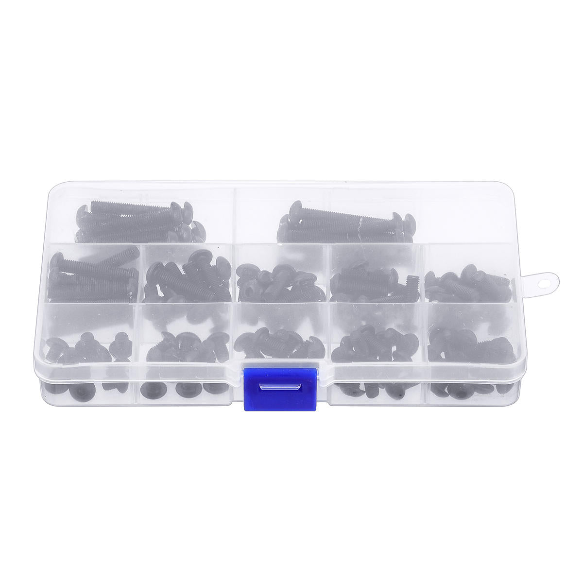 120Pcs M5 Hex Socket Button Head Screw 10.9 Grade Carbon Steel Bolt Assortment