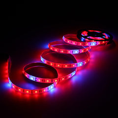 DC12V 2M Red:Blue 5:1 Full Spectrum LED Grow Strip Hydroponic Plant Light Kit