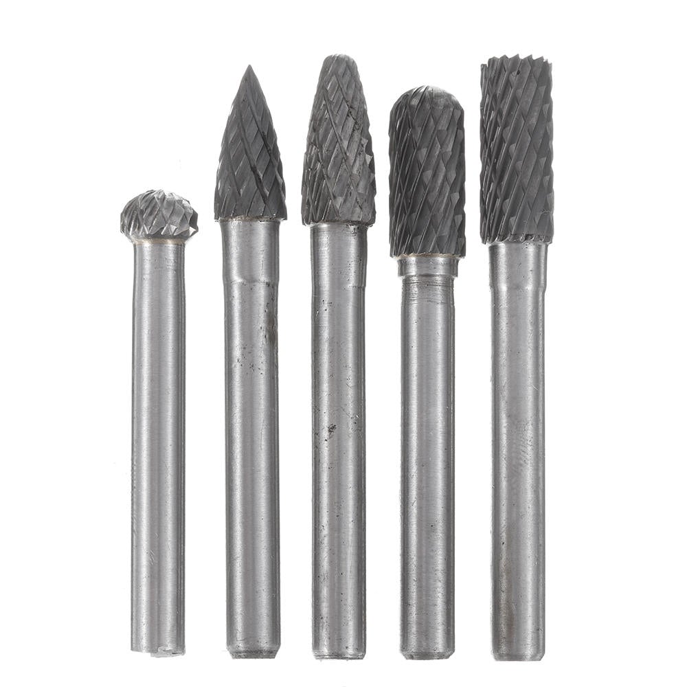 5Pcs 60x8mm Tungsten Steel Rotary File Set Grinding Head Rasp Burrs Abrasive Tool