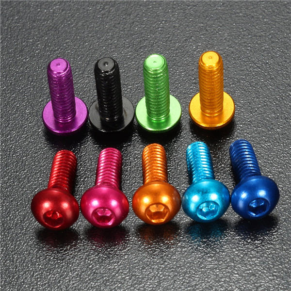 10Pcs M36mm Hex Socket Screws Round Head Cap Screws 7075 Aluminum Alloy