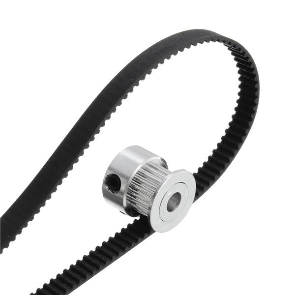 5m Timing Belt with 3pcs 5mm Bore Pulley and 2pcs Belt Locking Spring