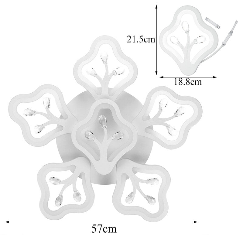 720LED Post-Modern Ceiling Lamp Remote Control Living Room Bedroom Kitchen