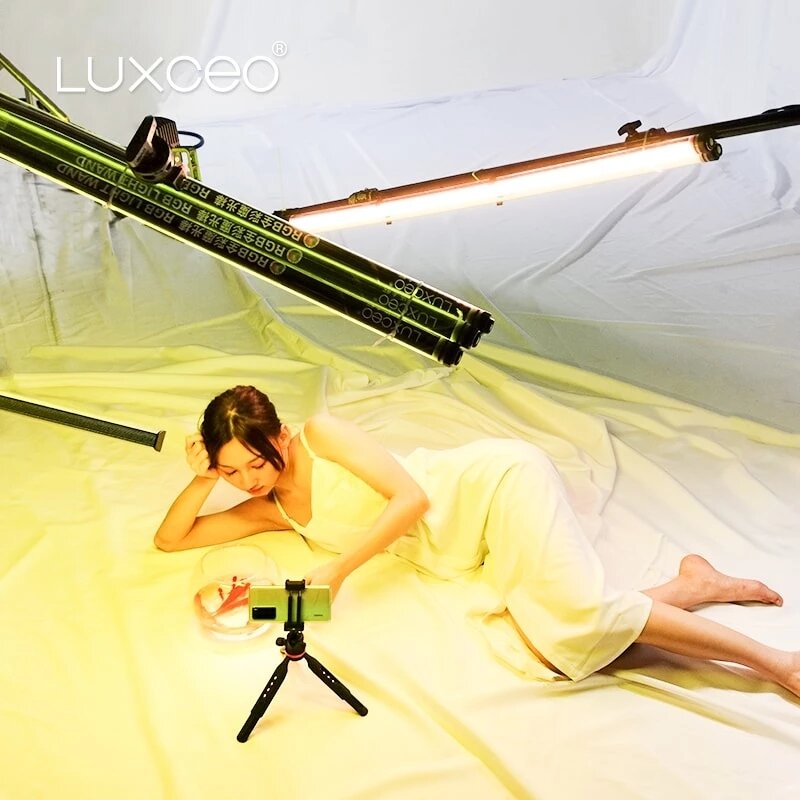 Waterproof LED Video Light Wand Tube 120cm Lamp Support APP Control with Remote Control for Photography Studio