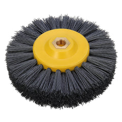 150x40mm M14 Wire Drawing Wheel Brush 80/120/180/320 Grit Drum Burnishing Polishing Wheel